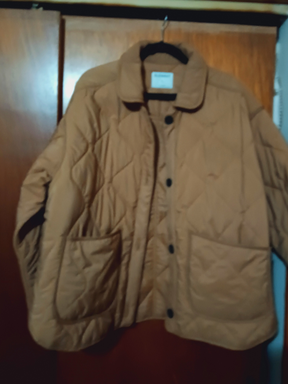 Old Navy Quilted Camel Jacket - Womens Quilted Coat